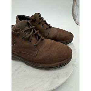 High Sierra Men Leather Brown Moccasin Toe Casual Shoes Lace Up Tie Comfort Sole